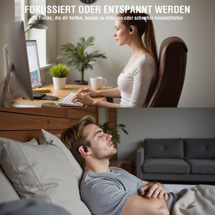 Productafbeelding 4smarts Open-Ear Bluetooth Kopfhörer SkyBuds AI Screen, Schwarz (28 h, Draadloze)