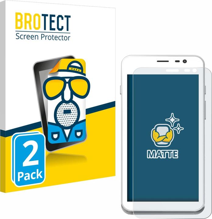 Actual product image BROTECT Anti-glare screen protector matt (2 Piece, Oppo A77s)