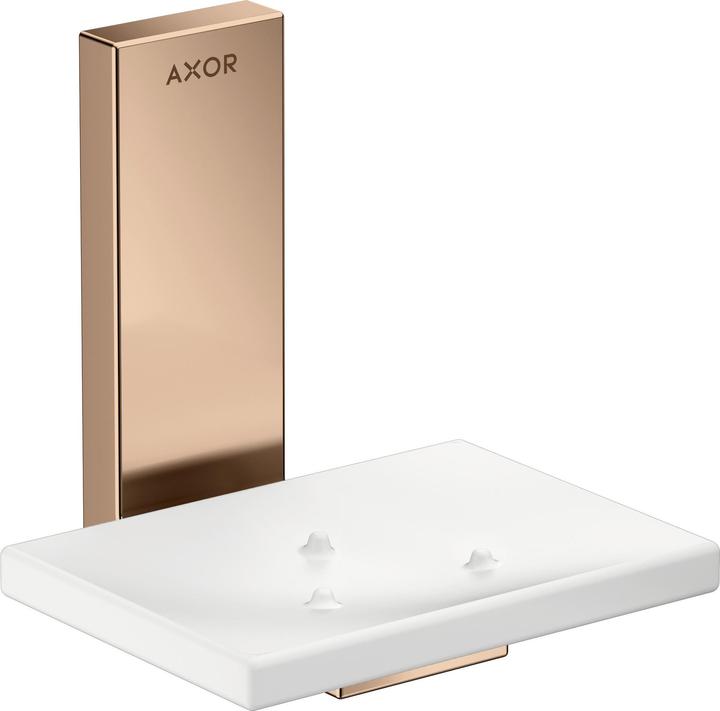 hansgrohe AXOR Universal Rectangular Seifenschale, Metall, Ablage Glas, 42605