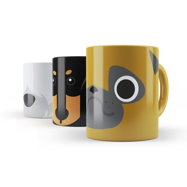 Actual product image Mustard Decals Decalize Your Mug, Dogs (1 x)