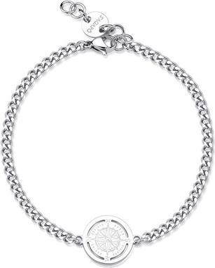 Sagapo S'Agapo Steel Bracelet For Men Compass Rebel Srb12