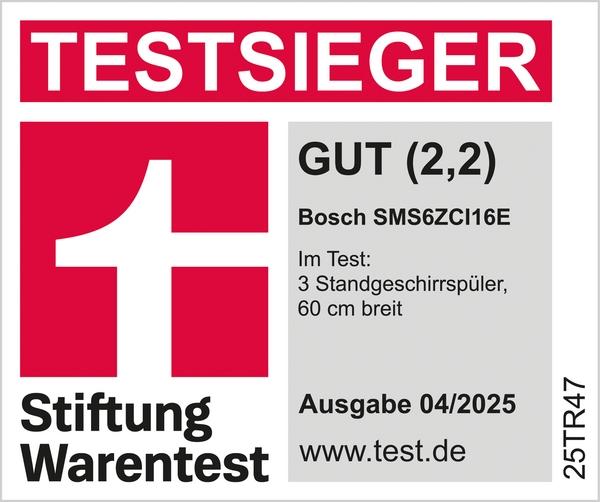 Produktbild Bosch Hausgeräte SMS6ZCI16E, Serie 6