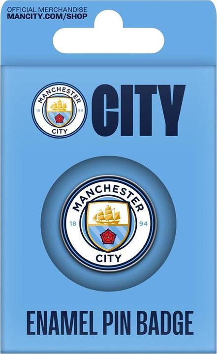Actual product image Manchester City FC Club Enamel Crest Badge