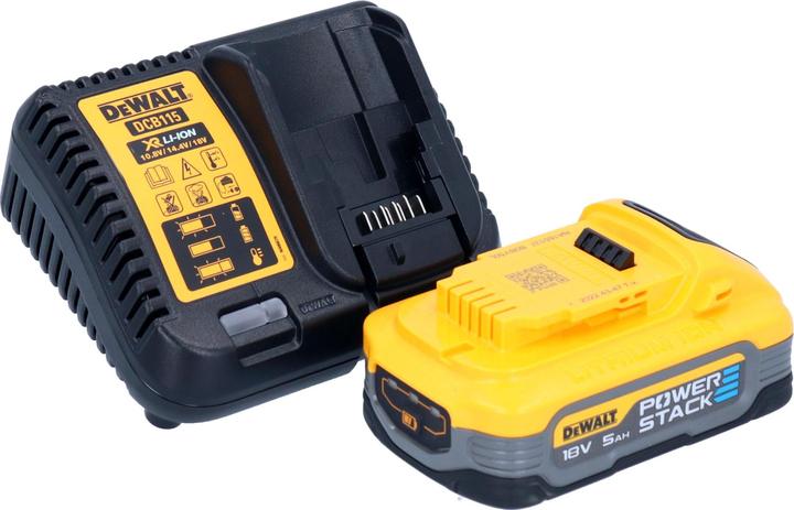 Actual product image DeWalt DCG 416 VS H1 cordless angle grinder 18 V 125 mm brushless + 1x PowerStack battery 5.0 Ah + (125 mm)