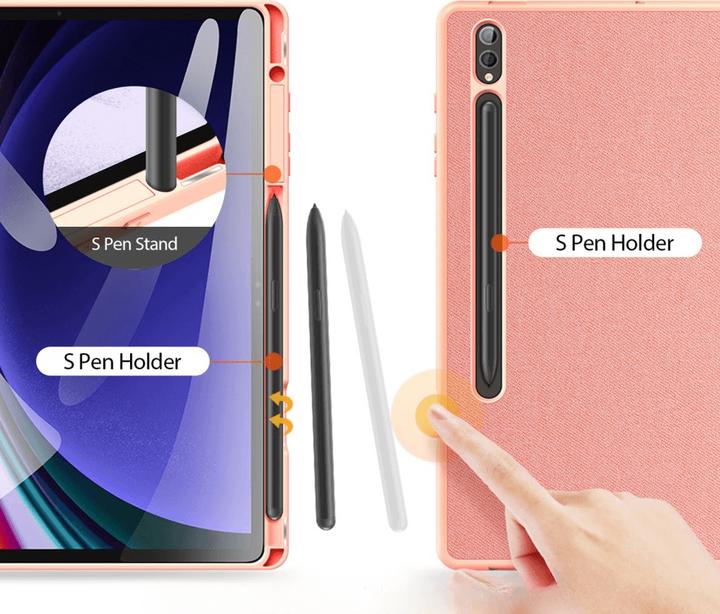 Produktbild Dux Ducis Domo Series Leder Bookcover Hülle (Galaxy Tab S9+, Galaxy Tab S10+, Galaxy Tab S9 FE+)