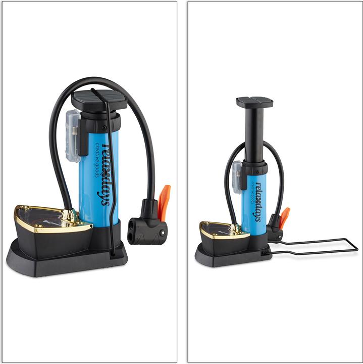 Produktbild Relaxdays Fusspumpe Manometer
