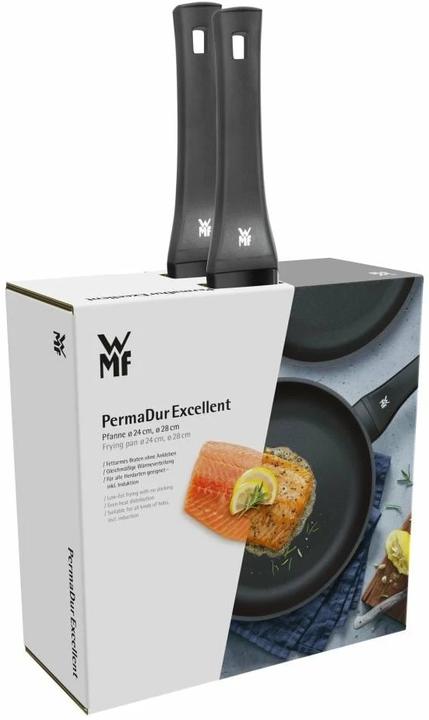 Produktbild WMF Pfannenset Pfanne 2tlg 24+28cm PermadurExcellent Induktion beschichtet (24 cm, Pfannenset + Topfset, Aluminium)