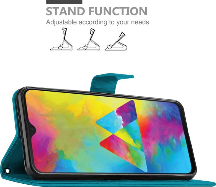 Actual product image Cadorabo Flower Book Cover (Samsung Galaxy M21)