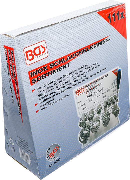 Produktbild BGS Schlauchklemmen-Sortiment (Schlauchklemme)
