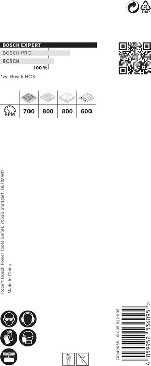 Immagine prodotto Bosch Professional Zubehör Sega a tazza EXPERT per materiali da costruzione, 159 x 60 mm (64 millimetri)