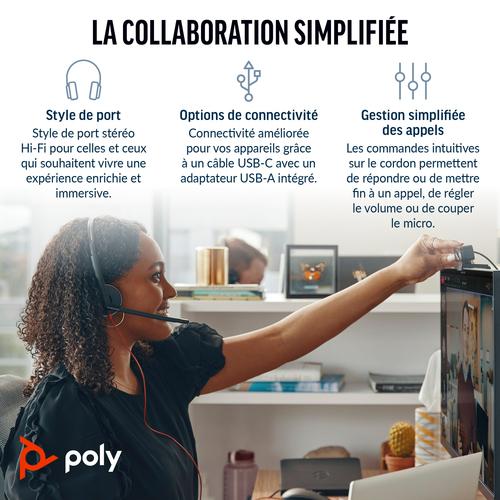 Produktbild Poly Blackwire 3220 (Kabelgebunden, USB-C)