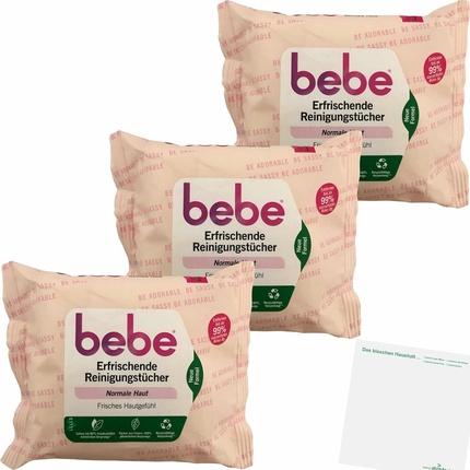 Image du produit Bebe Lingettes nettoyantes 25 pièces, Rafraîchissant (Chiffons de nettoyage, 520 ml)