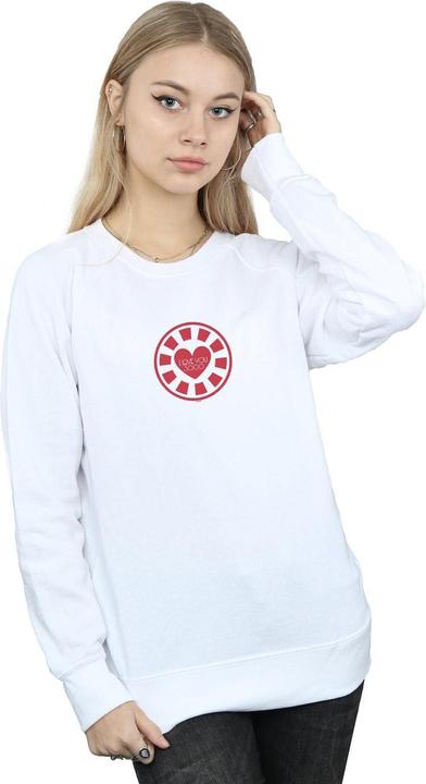 Actual product image Womens/Ladies Avengers Endgame I Love You 3000 Tony Stark Heart Sweatshirt (L)