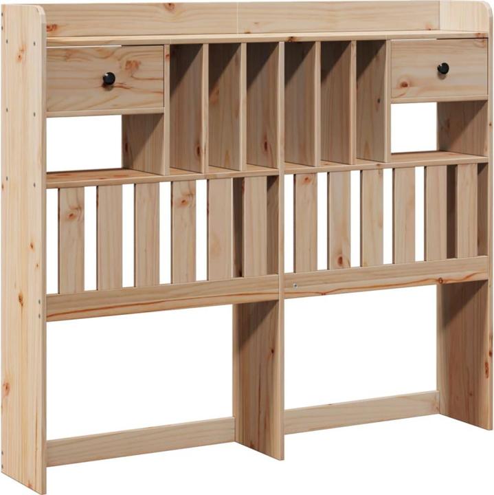 Produktbild VidaXL Massivholzbett Holzbett Bett Doppelbett Bettgestell 140x190cm Kiefernholz (140 x 190 cm)