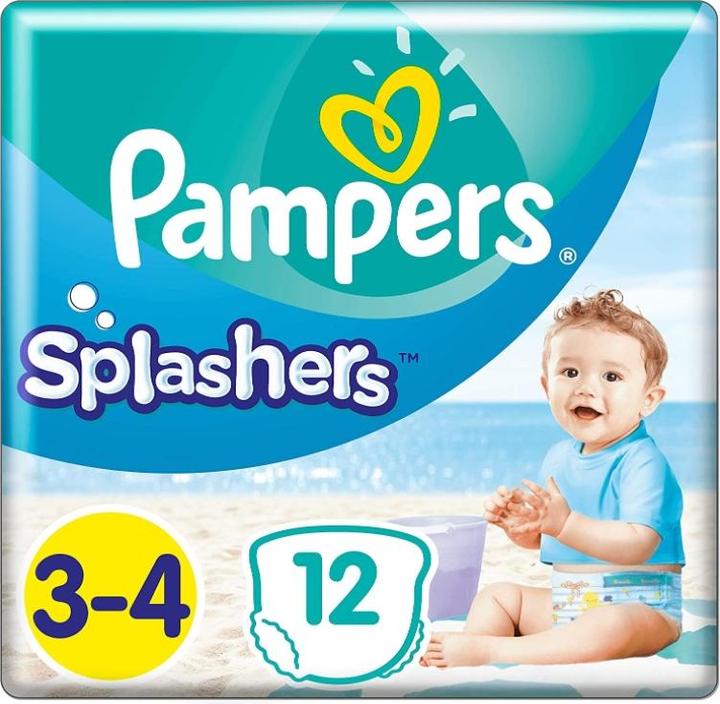 Actual product image Pampers Splashers (Size 3, Size 4, Pack, 12 Piece)