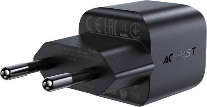 Actual product image Acefast A73 Mini PD 20W GaN USB-C wall charger - black (20 W)