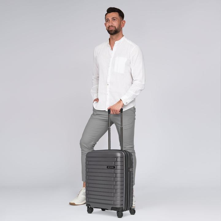 Produktbild Pactastic Collection 04 THE CABIN + 4 Rollen Kabinentrolley S 55 cm mit Dehnfalte (40 l, Handgepäck (bis 50l))