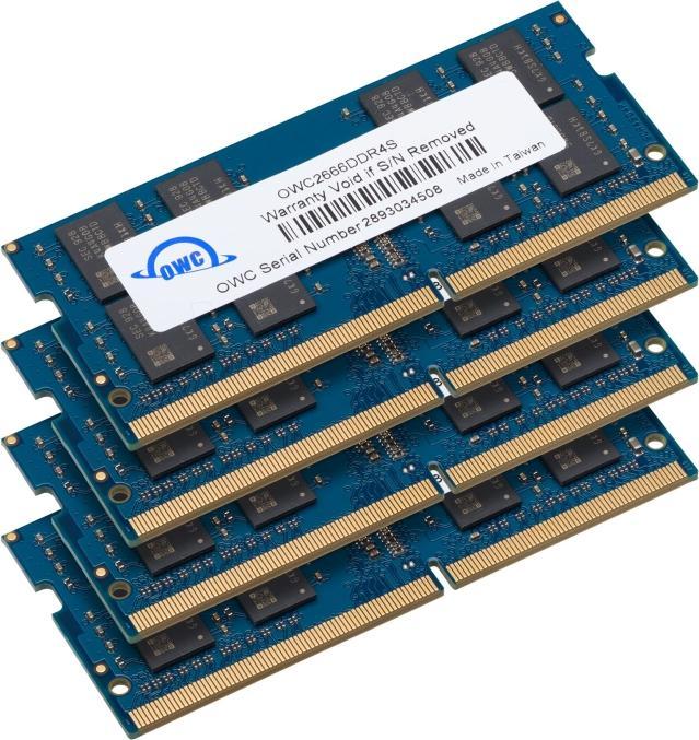 OWC 128.0GB (4x 32GB) 2666MHz DDR4 PC4-21300 SO-DIMM 260 Pin Memory Upg. Kit (4 x 32GB, 2666 MHz, DDR4-RAM, SO-DIMM)
