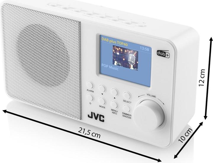 Immagine prodotto JVC Radio DAB RA-E611W-DAB bianco (FM, DAB)