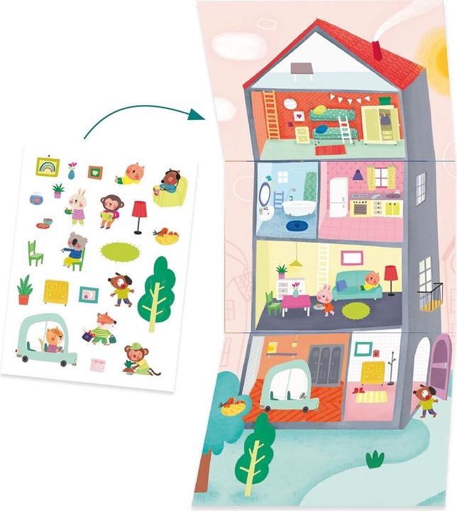 Actual product image Djeco Creative set animal houses