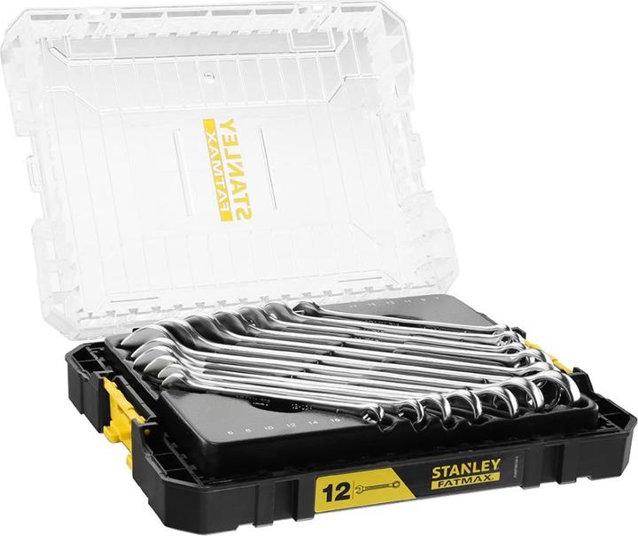 Actual product image Stanley Combination wrench set 12 pieces (17 mm, 7 mm, 16 mm, 15 mm, 8 mm, 14 mm, 12 mm, 13 mm, 9 mm, 6 mm, 10 mm, 11 mm)