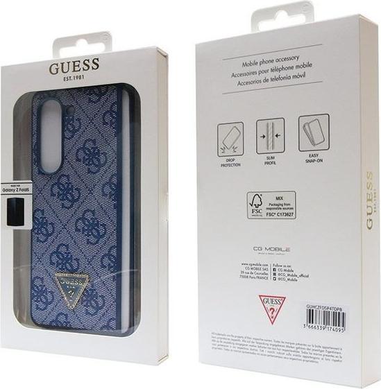 Image du produit Guess 4G Triangle Case Metal Logo pour F946B Samsung Galaxy Z Fold5 - blue (Samsung Galaxy Z Fold5)