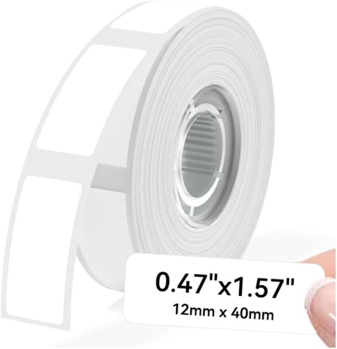 Produktbild Phomemo Thermo-Etiketten 12 x 40 mm für D30/D30 PRO (160 Stk.)