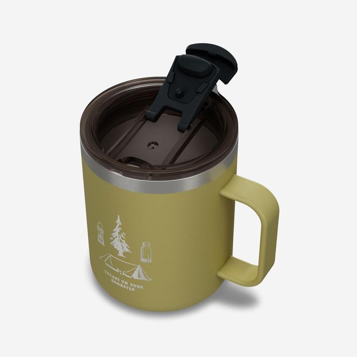 Immagine prodotto Quechua Tasse isolierend Edelstahl Camping Wandern Trekking - 900 0,35 l khaki
