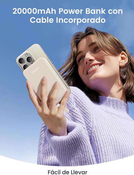Image du produit Ugreen PB505 (20000 mAh, 22.50 W, 22.50 Wh)