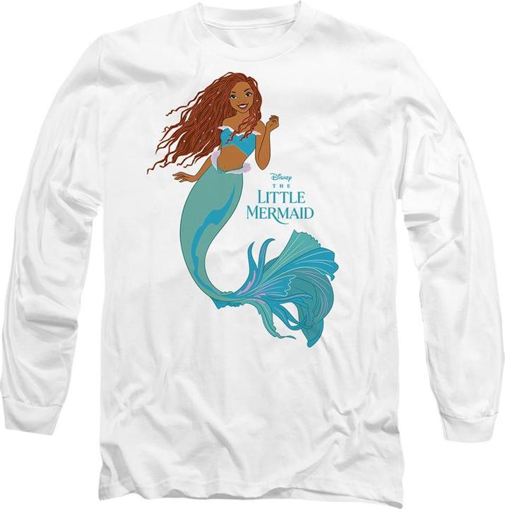 Actual product image The Little Mermaid Unisex Adult Classic Ariel T-Shirt (L)