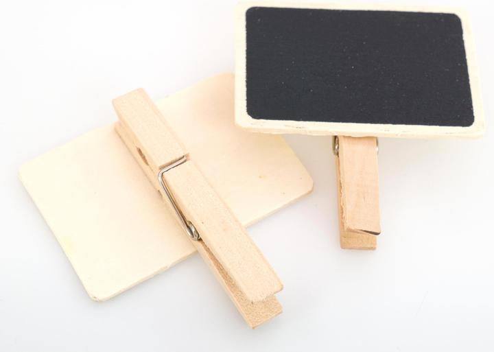 Actual product image Betzold Clothespins with blackboard