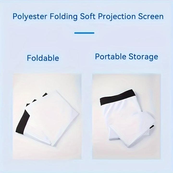 Immagine prodotto PhoneLook Doppelseitige 16:9 Projektionsleinwand mit pflegeleichtem, bügelbarem Stoff (120 Zoll, 305 cm) (120", 16:9)