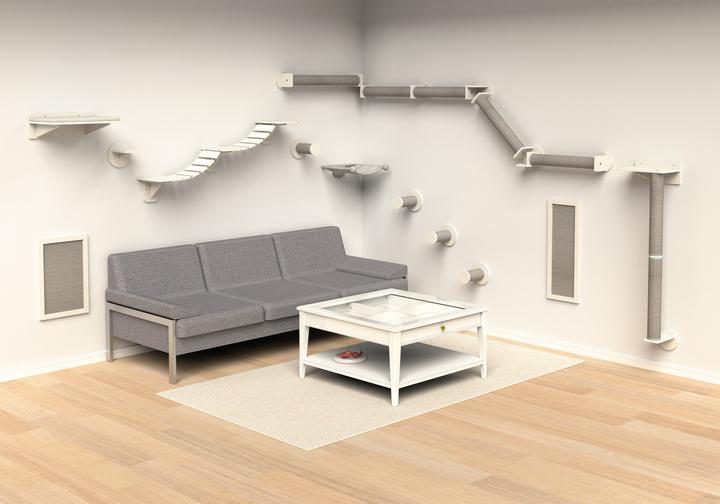 Immagine prodotto Trixie Wandelement III Kletterlandschaft (16 cm, Bianco)