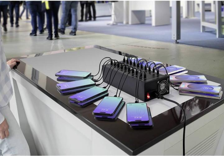 Immagine prodotto Voltcraft UC-20C400W01 USB Ladegerät 400 W 20x USB-C® USB PD Innenbereich USB Po (400 W)