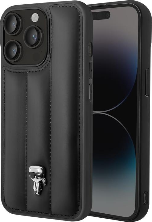 Produktbild Karl Lagerfeld Phone 14 Pro Max Quilted Puffy Ikonik Logo Case (Apple iPhone 14 Pro Max)