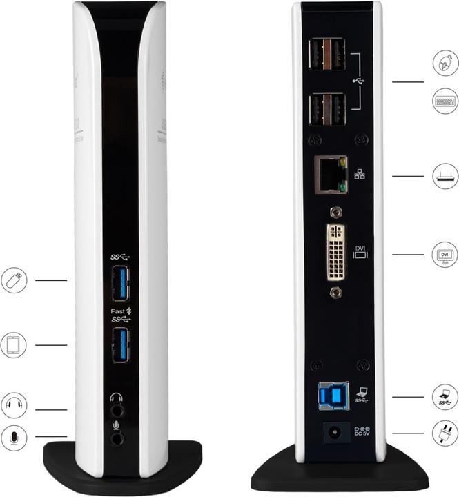 Produktbild i-tec USB 3.0 Advance HD Dock (USB-B, 1 Ports)