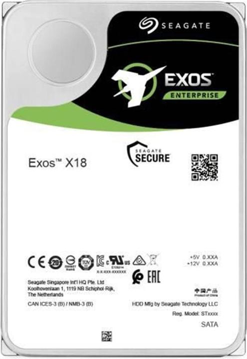 Image du produit Seagate Exos X18 Recertifié (18 To, 3.5", CMR)