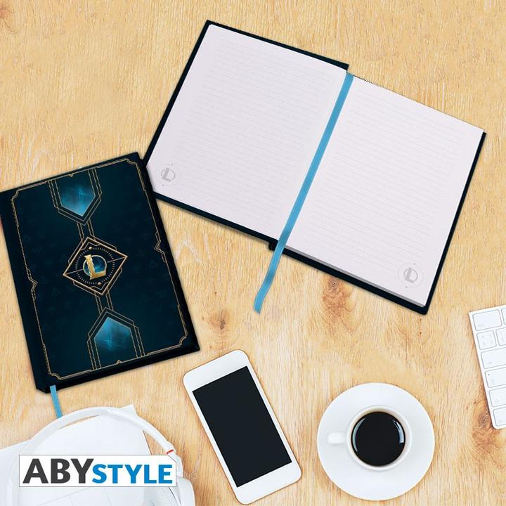 Produktbild ABYstyle LEAGUE OF LEGENDS Notizbuch - Hexteck-Logo (A5, Liniert, Harter Einband)