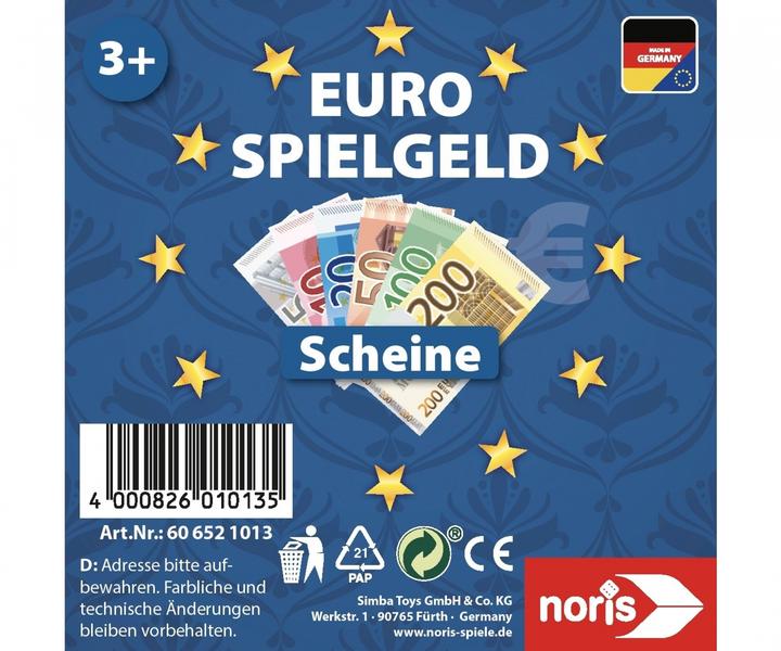 Produktbild Noris Euro Spielgeld Scheine