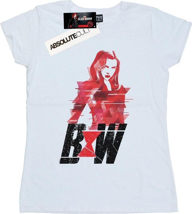 Black Widow Film Logo Artwork Baumwolle TShirt