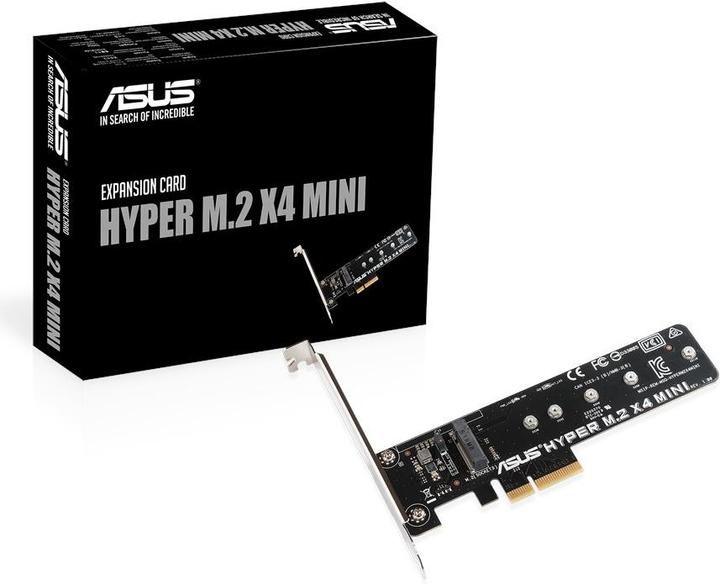 Produktbild ASUS Hyper M.2 X4 PCI-E Mini Adapter Karte