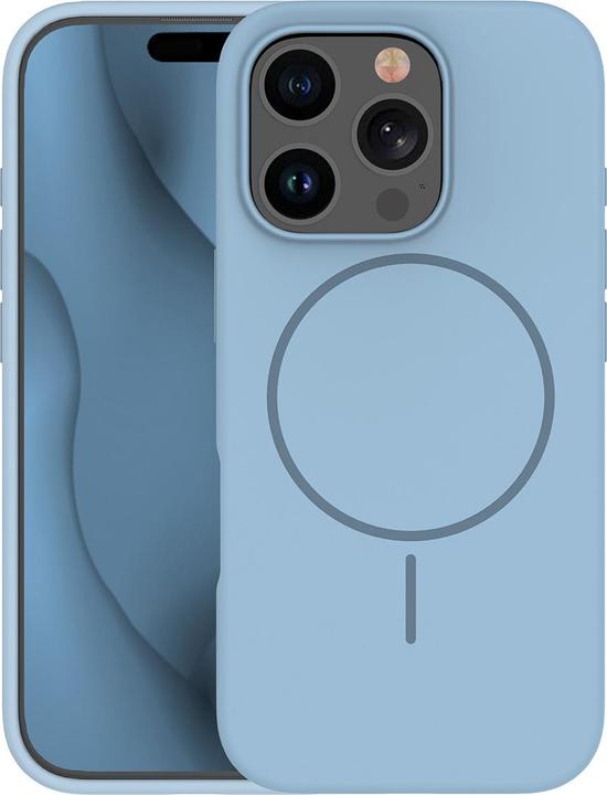 Actual product image OEM Silicone Thin Mag case for iPhone 12 / 12 Pro 6,1" light blue (Apple iPhone 12)