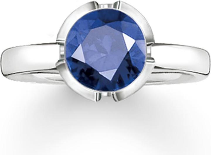 Produktbild Thomas Sabo Ring syn. Korund dunkelblau TR2034-048-32 (52, 925 Silber)