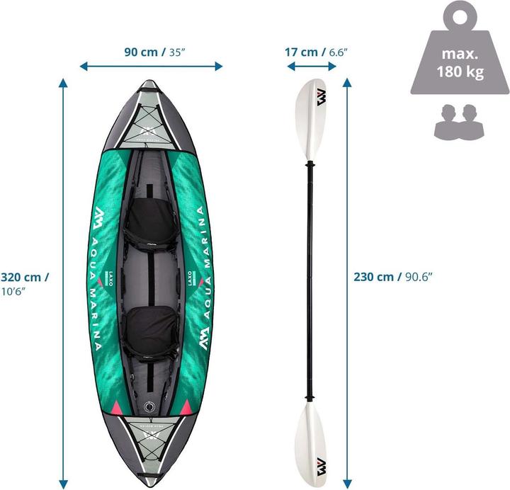 Image du produit Aqua Marina Fun Around Laxo-Kayak 320 (2 pers.)