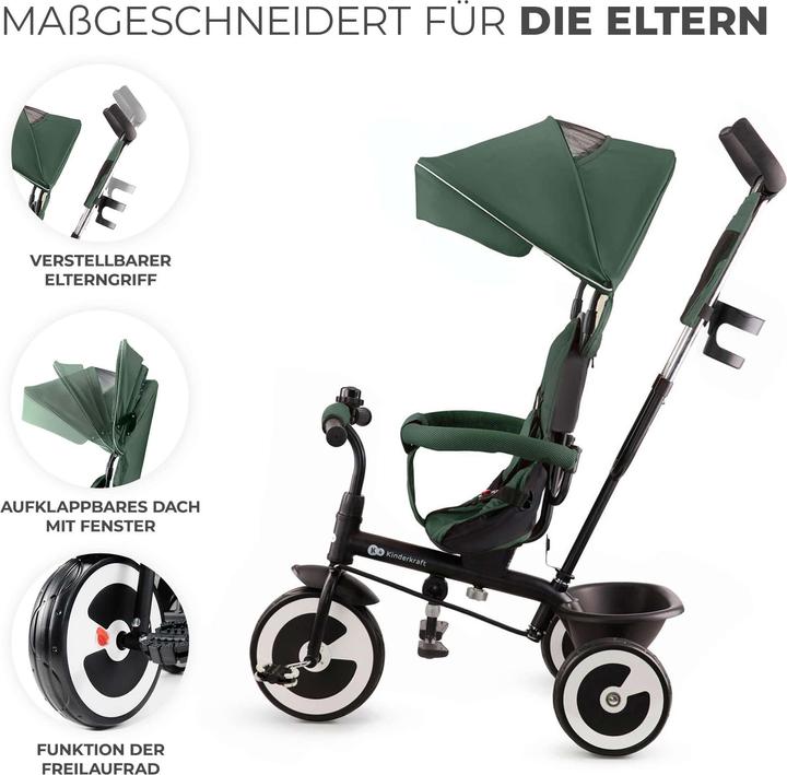 Productafbeelding KinderKraft driewieler ASTON MYSTIC GROEN