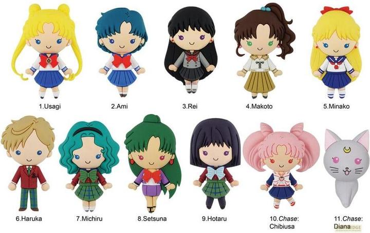 Monogram Int. Sailor Moon 3D PVC-Taschenanhänger Series 3 Display (24)