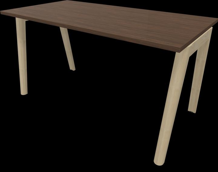 Walnut decor dark with structure, Ash natural light grey stained