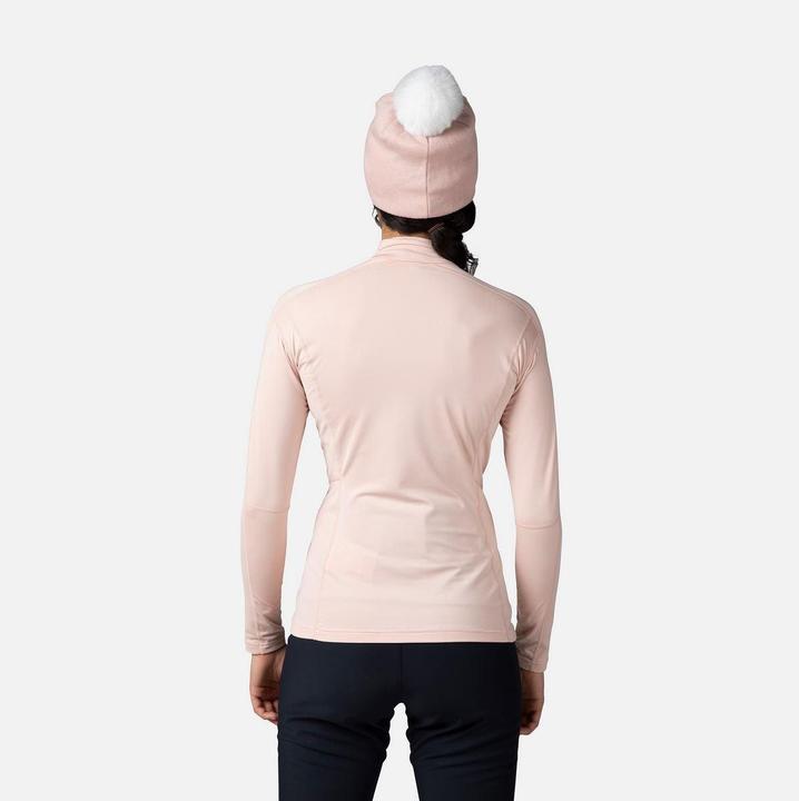 Actual product image Rossignol W Classique 1/2 Zip Powder Pink (S)