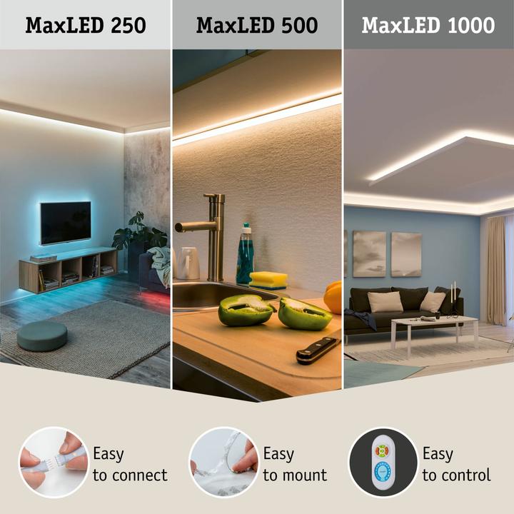 Image du produit Paulmann MaxLED 1000 Full-Line COB Stripe Set (RGBW, 300 cm, Intérieur)