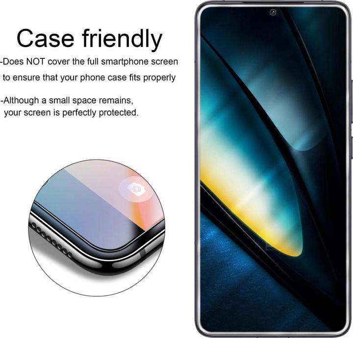 Produktbild Cadorabo Display Schutzglas Folie für Xiaomi Poco F6 Pro (1 Stück, Xiaomi Poco F6 Pro)
